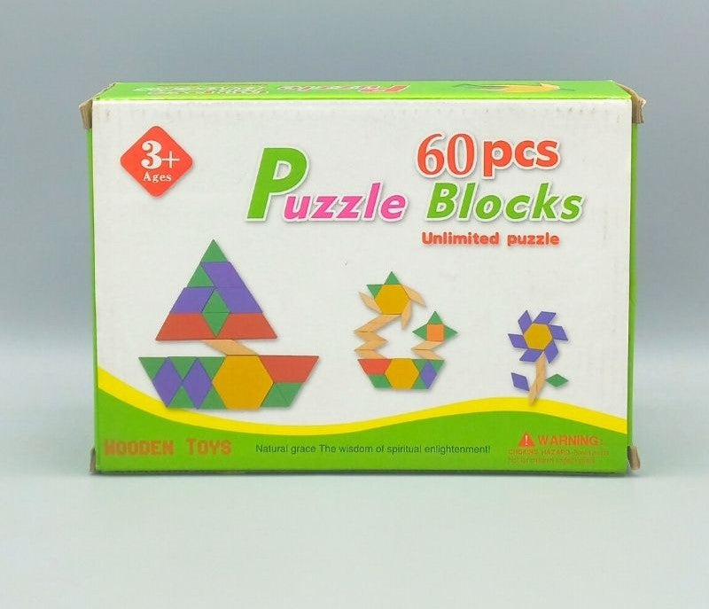 Wooden Puzzle 60 Pieces for Kids - Tiny Tinker Toys