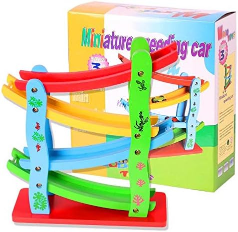 Miniature Speeding Car Wooden Ramp Racer - Tiny Tinker Toys