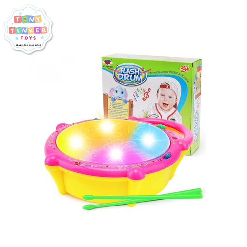 Flash Drum Musical Toy with Lights - Tiny Tinker Toys
