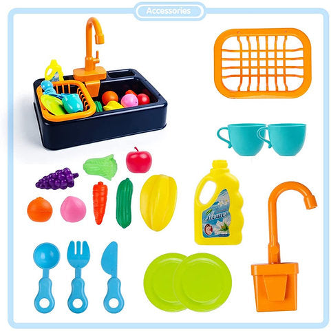 Kitchen Sink Play Set - Dishes and Accessories