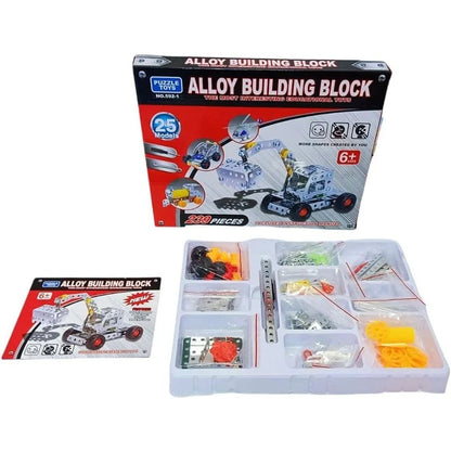Metal Construction Kit 242 Pcs – 30 Models