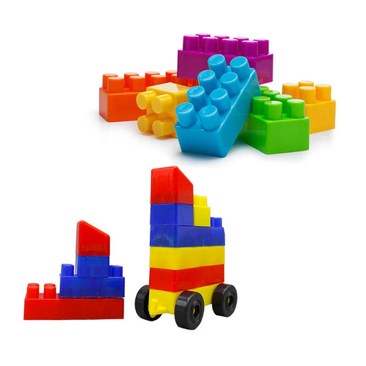 Building Blocks 124 Pcs - Colorful Building Set