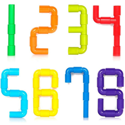 Block Education Pipe Blocks – Tube Building Blocks Construction Toy Pack