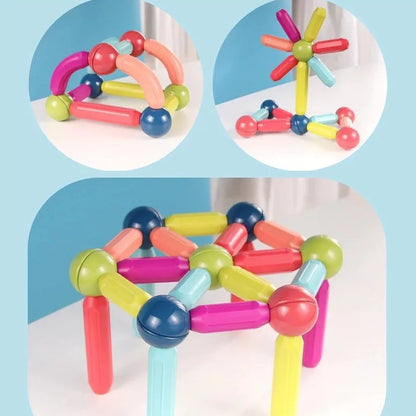 Magnetic Building Sticks - Kids Construction Play