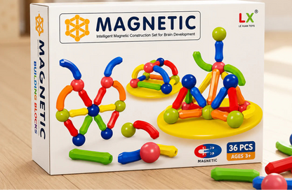 Magnetic Building Sticks – STEM Toy for Kids