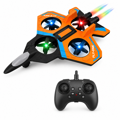 RC Fighter Plane Drone S2 – Remote Control Quadcopter Jet with LED Lights