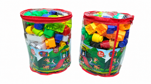 Building Blocks 124 Pcs – Colorful Building Set