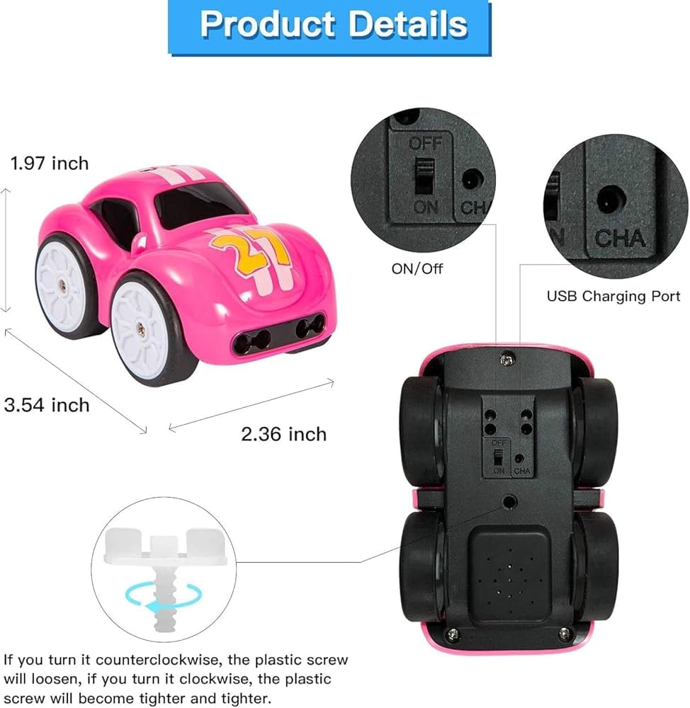 Magic Induction RC Car - Color Options with Remote and Ball
