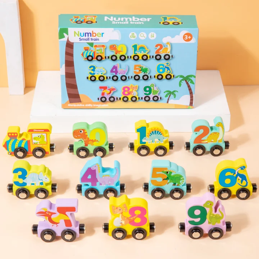 Magnetic Animal Train Wooden Toy - Tiny Tinker Toys
