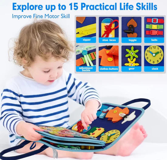 Montessori Busy Book Activity Book for Toddlers - Tiny Tinker Toys