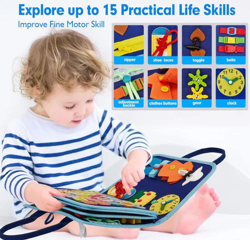 Montessori Busy Book Activity Book for Toddlers - Tiny Tinker Toys