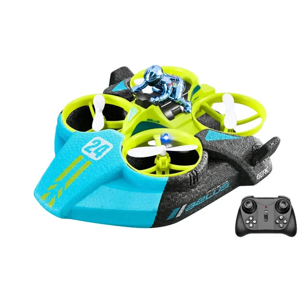 Mini RC hovercraft toy for kids outdoor play