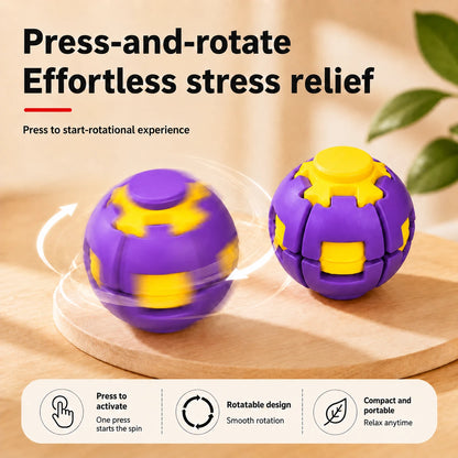 3D spin top stress ball toy