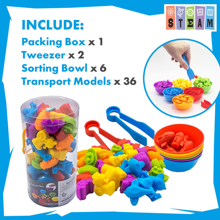 Transport Classification Sorting Toy for Toddlers - Tiny Tinker Toys