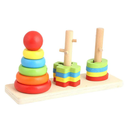 Rainbow Stacking Tower - Full View