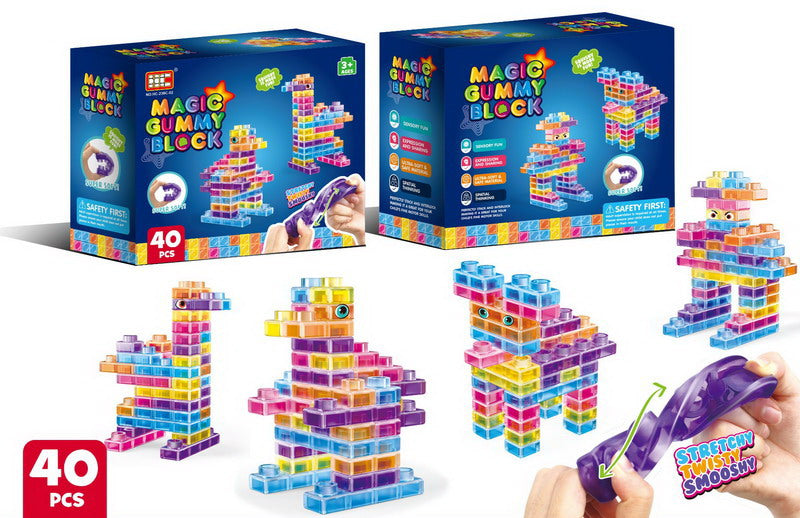 Magic Gummy Blocks 40 pieces box