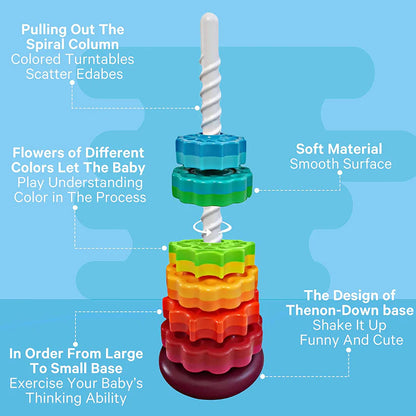 Rainbow Spin Tower - Spinning Detail