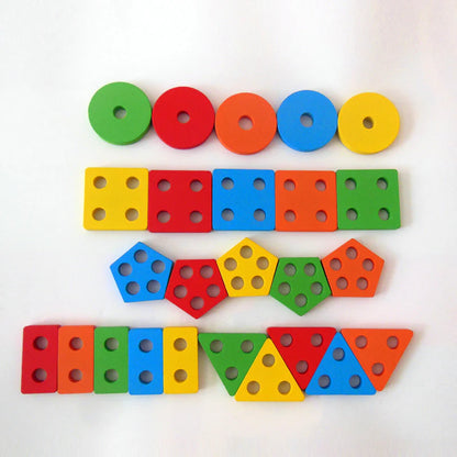 Geometric Shape Sorter - Blocks Detail