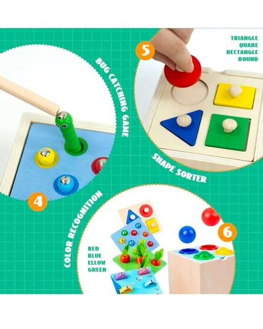 Wooden Activity Cube - Activities View