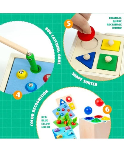 Wooden Activity Cube - Activities View