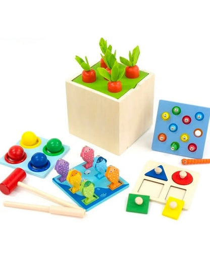 Wooden Activity Cube - Details