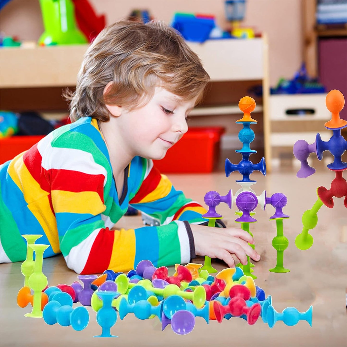 Suction Cup Toys - Spinning Detail