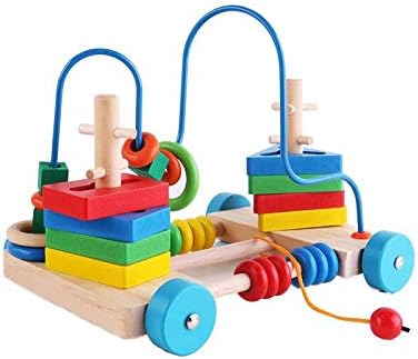 Wooden Bead Maze Trailer - Beads Detail