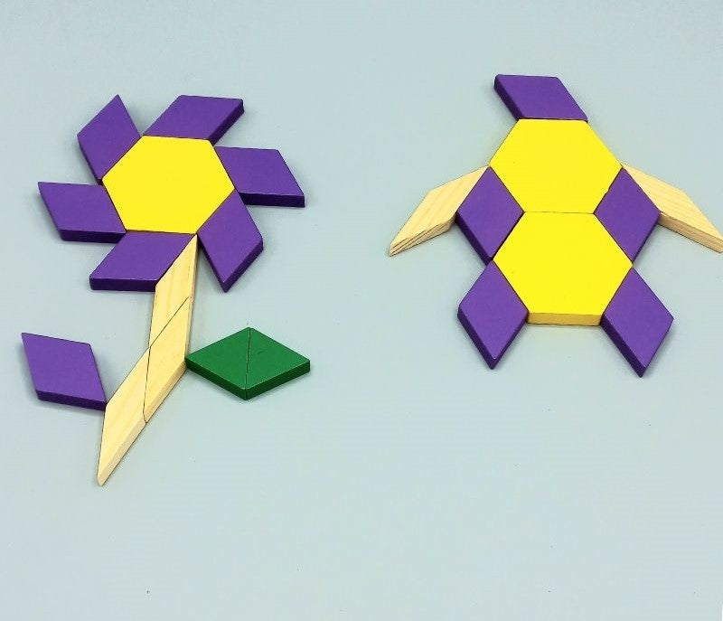60 Pcs Wooden Puzzle - Pieces View