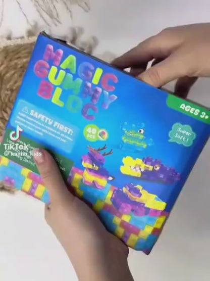 Magic Gummy Blocks 40 Pieces – Building Toy