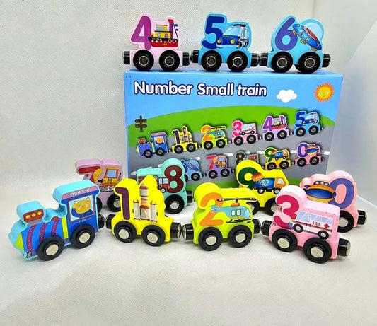 Magnetic Number Train - Wooden Linking Train