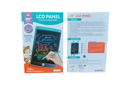 LCD Writing Tablet - Box Back Specifications
