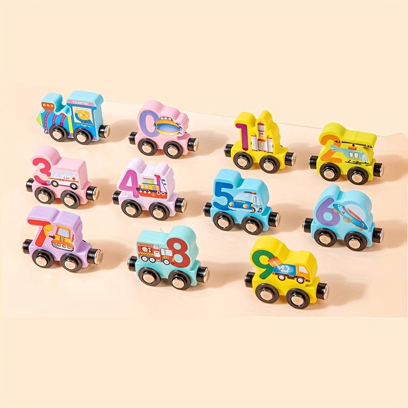 Magnetic Number Train - Wooden Linking Train