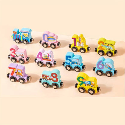 Magnetic Number Train - Wooden Linking Train