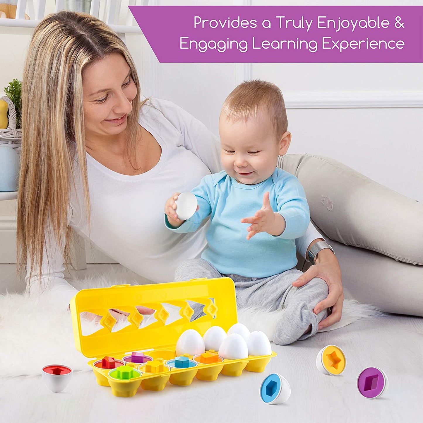 Matching Eggs - Colors and Shapes