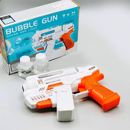 X5 Bubble Gun with Sound & Light - Tiny Tinker Toys
